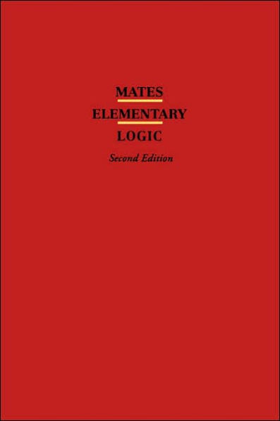 Elementary Logic / Edition 2