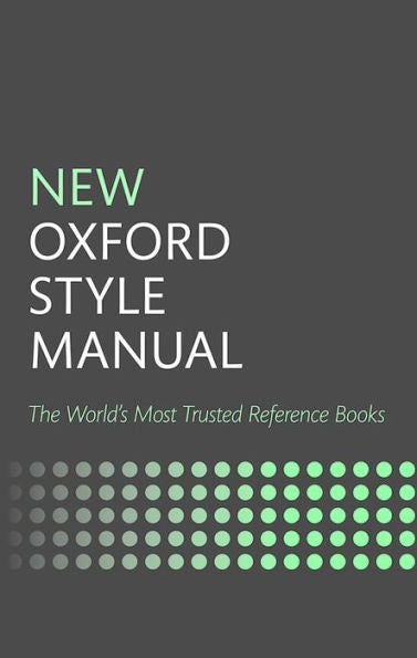 New Oxford Style Manual