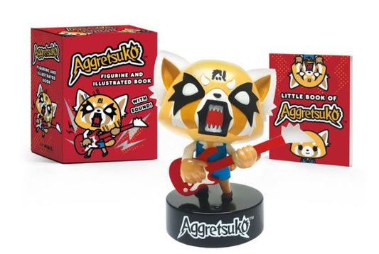 Aggretsuko Figurine and Illustrated Book: With Sound!