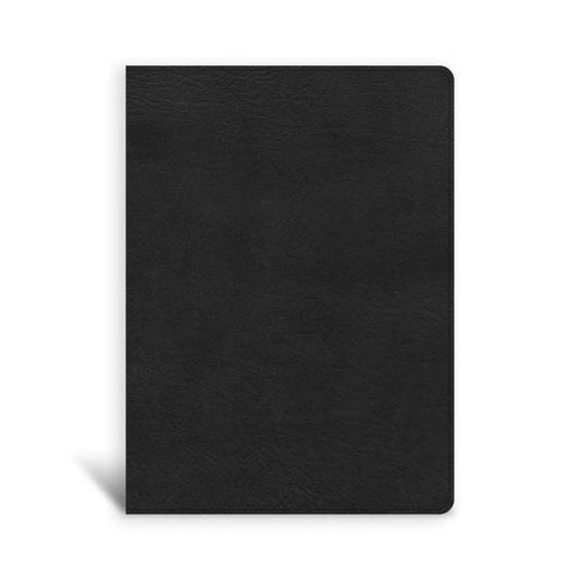CSB Single-Column Wide-Margin Bible, Black LeatherTouch
