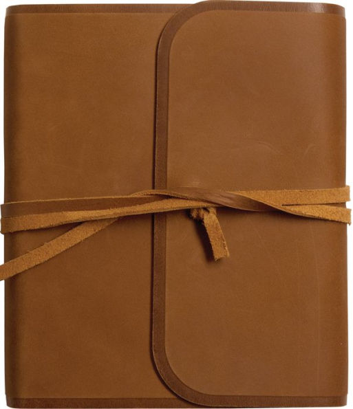 ESV Single Column Journaling Bible (Natural Leather, Brown, Flap with Strap)
