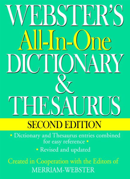 Webster's All-In-One Dictionary & Thesaurus, Second Edition