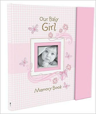 Christian Art Gifts Girl Baby Book of Memories Pink Keepsake Photo Album Our Baby Girl Memory Book Baby Book with Bible Verses, the First Year