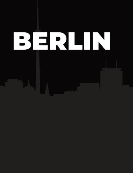 Berlin Hardcover Black: Berlin, Germany hard cover decorative books for shelves, coffee tables, end tables and interior design styles