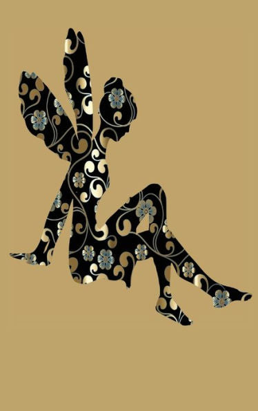 Floral Fairy Hardcover Blank Journal For Writing: Blank Fairy Art Book 6x9 150 Pages No Lines Abstract Hard Cover Unlined Notebook Diary