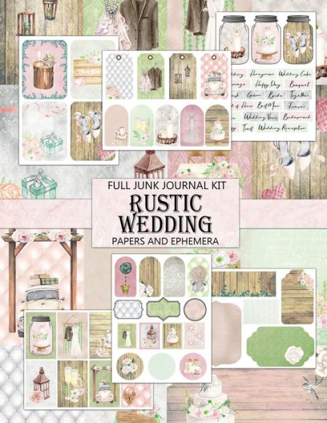Rustic Wedding: Junk Journal Kit
