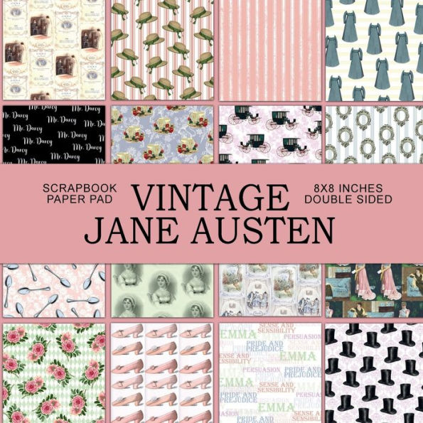 Vintage Jane Austen Scrapbook Paper Pad